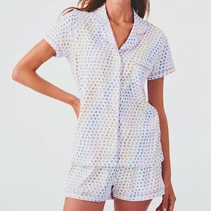 Roller Rabit Disco Hearts Polo Pajamas